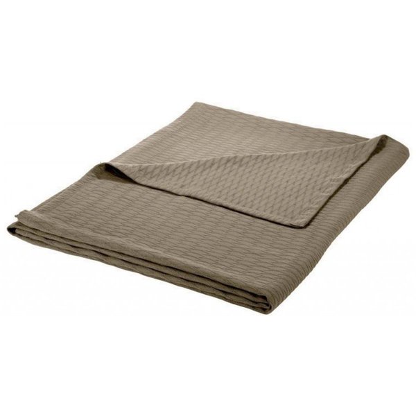 Superior  Impressions by Luxor Treasures BLANKET-DIA FQ GR All-Season Luxurious 100% Cotton Blanket Full- Queen; Grey BLANKET_DIA FQ GR